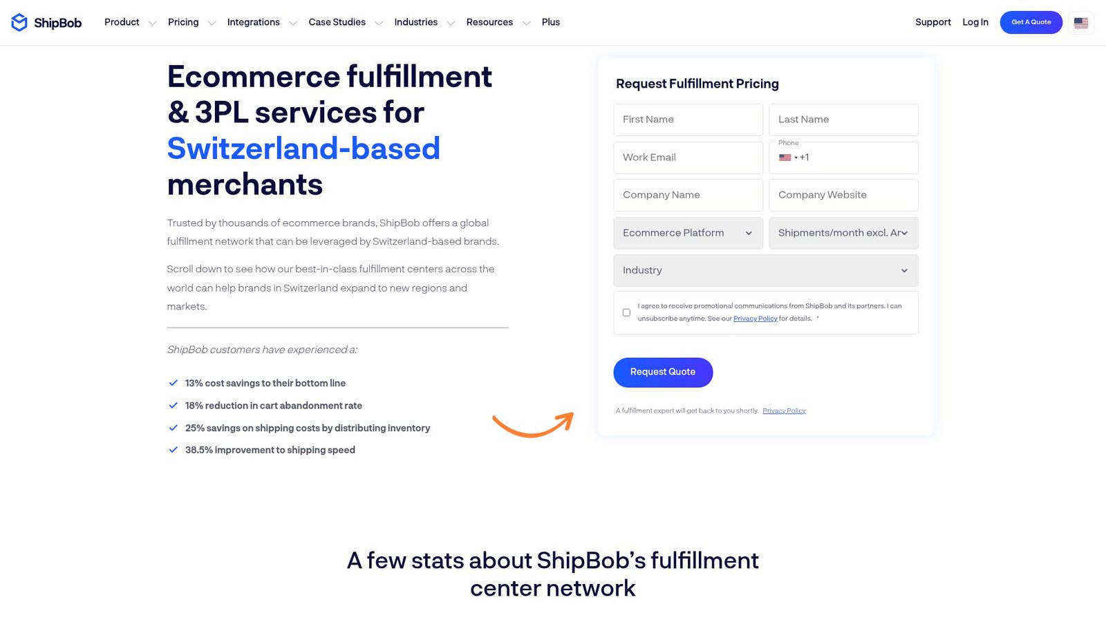 Interface de gestion de commandes e-commerce montrant le suivi des expéditions ShipBob