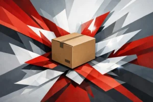 Composition géométrique abstraite pour un déménagement et nettoyage suisse efficace et professionnel.