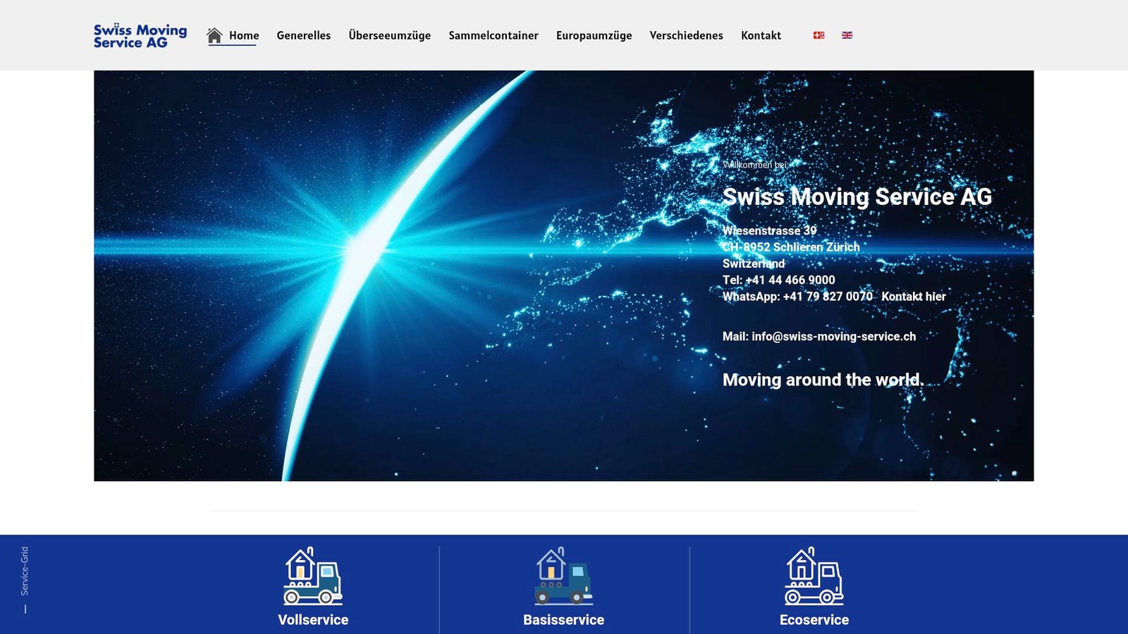 Screenshot of www.swissmovingcompany.ch
