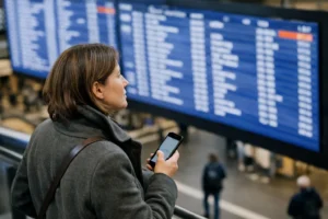 "Choisir un service transport fiable en Suisse, vérifier les horaires de train à la gare de Zurich"