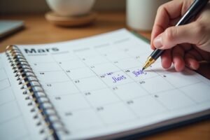 Calendrier mars Galaxus IKEA livraison à planifier