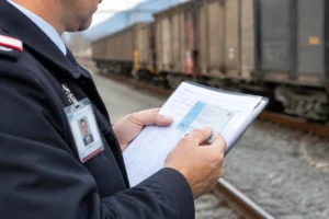 Carte d'assurance responsabilité civile suisse en main d'un conducteur.
